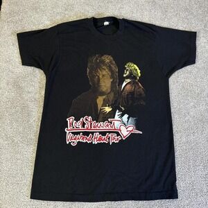 Vintage 1991 Rod Stewart Band T-Shirt Screen Stars USA Single Stitch XL